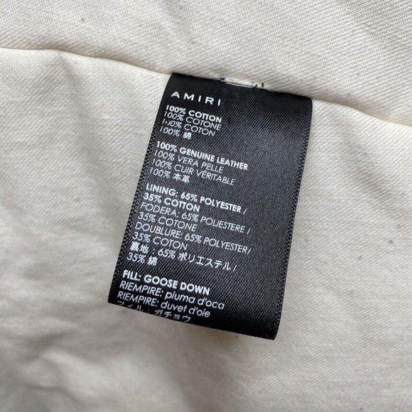 100% Authentic AMIRI Khaki Hooded Fur Bomber Jacket Size 46EU 36UK - Picture 8 of 12